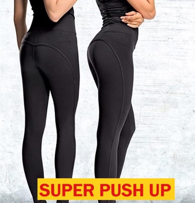 Αθλητικό παντελονοκολάν SUPER PUSH UP-Ψηλόμεσο